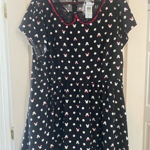 Torrid Black Dress with White and red Minnie Accents
